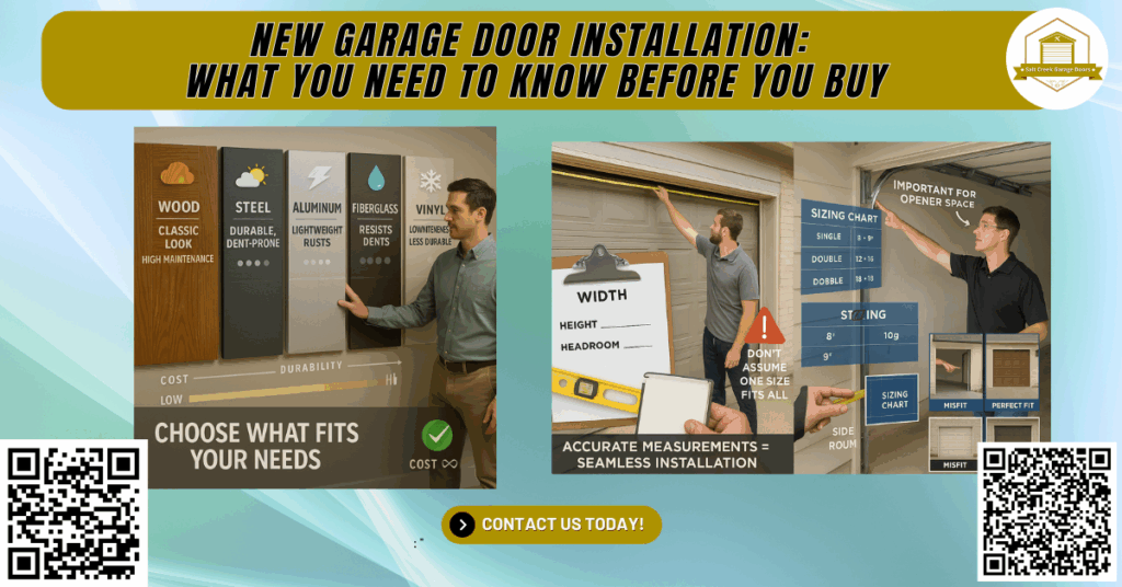 New Garage Door Installation: What You Need to Know Before You Buy - Salt Creek Garage Doors