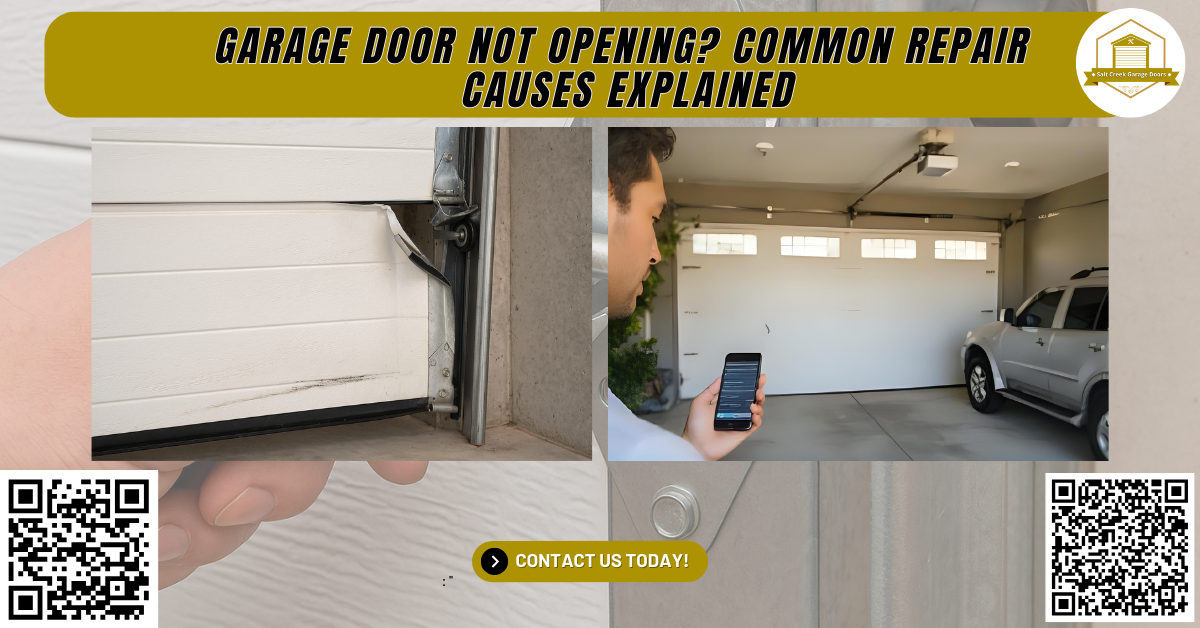 Garage Door Not Opening? Common Repair Causes Explained